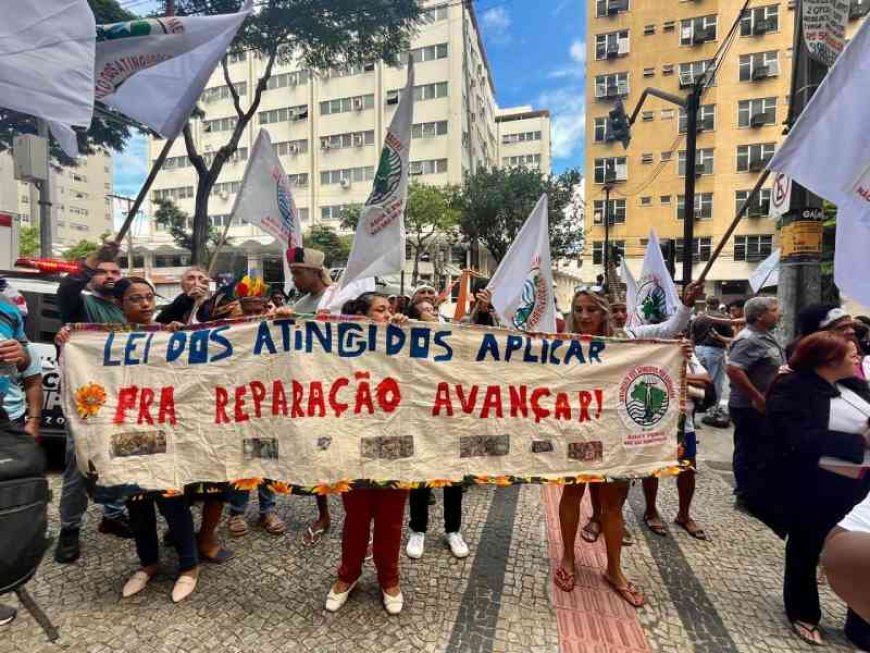 Atingidos por Brumadinho realizam ato em BH cobrando justiça e transparência na reparação