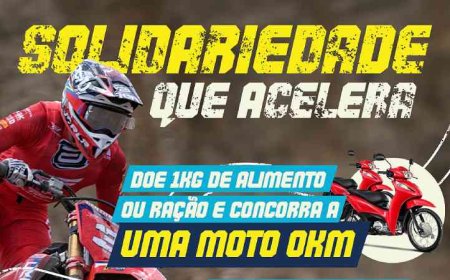 Motocross em Brumadinho une adrenalina e solidariedade com sorteio de motos 0 km