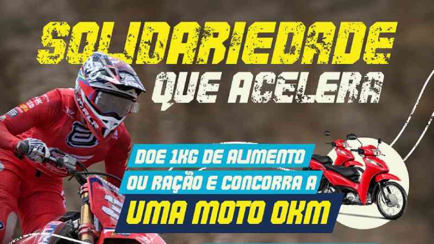 Motocross em Brumadinho une adrenalina e solidariedade com sorteio de motos 0 km